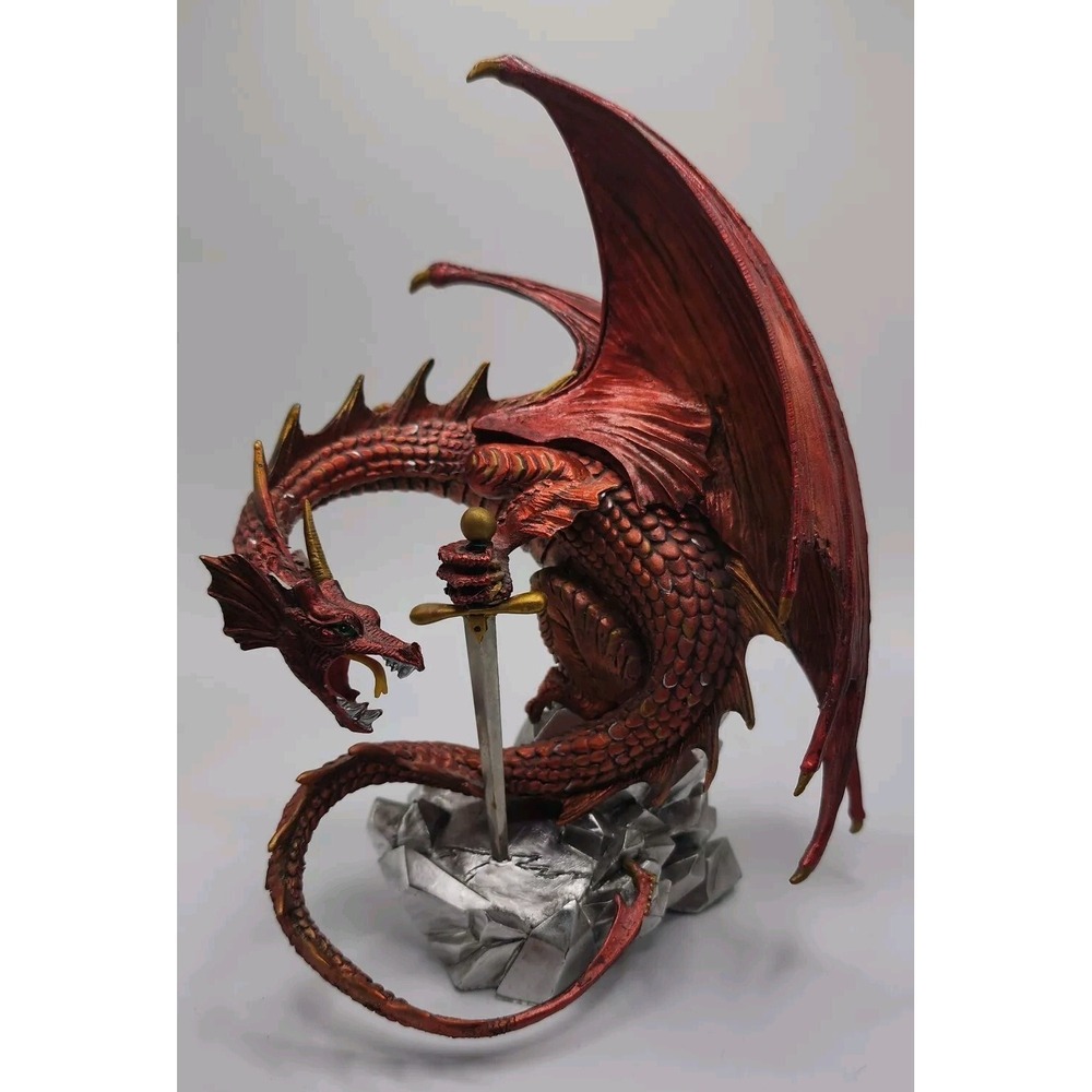 Hamilton Collection Wrath of Greed Collection Red Fantasy Dragon Excalibur READ